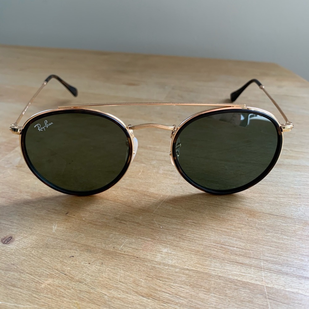 Ray-Ban double bridge round sunglasses 51mm